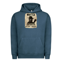 Pigment Midnight Navy Red Dead Redemption 2 Red Moon Cowboy wanted john marston Urban Hoodie - artisFamous