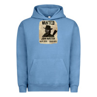 Pigment Pebble Blue Red Dead Redemption 2 Red Moon Cowboy wanted john marston Urban Hoodie - artisFamous
