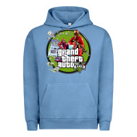 Pigment Pebble Blue Grand Theft Auto Urban Hoodie - artisFamous