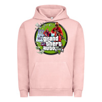 Pigment Salmon Grand Theft Auto Urban Hoodie - artisFamous