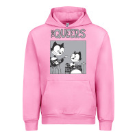 Fuchsia Pink The Queers Urban Hoodie - artisFamous