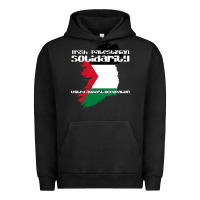 Pigment Black irish palestinian solidarity Urban Hoodie - artisFamous