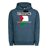 Pigment Midnight Navy irish palestinian solidarity Urban Hoodie - artisFamous