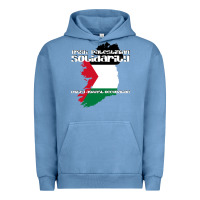 Pigment Pebble Blue irish palestinian solidarity Urban Hoodie - artisFamous