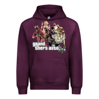 Mauve Wine Grand Theft Auto Urban Hoodie - artisFamous