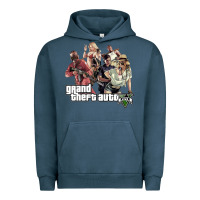Pigment Midnight Navy Grand Theft Auto Urban Hoodie - artisFamous