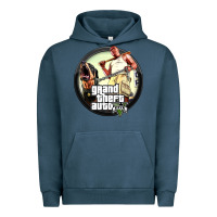 Pigment Midnight Navy Grand Theft Auto Urban Hoodie - artisFamous