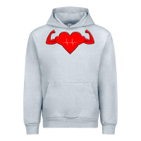 Heather Grey Healthy Heart Urban Hoodie - artisFamous