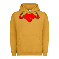 Pigment Peanut Butter Healthy Heart Urban Hoodie - artisFamous