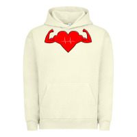Pigment Pistachio Healthy Heart Urban Hoodie - artisFamous