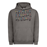 Pigment Tornado Stranger Lights Alphabet Urban Hoodie - artisFamous
