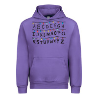 Tulip Stranger Lights Alphabet Urban Hoodie - artisFamous