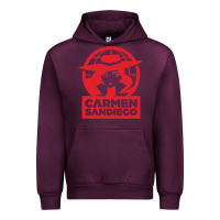 Mauve Wine carmen sandiego Urban Hoodie - artisFamous