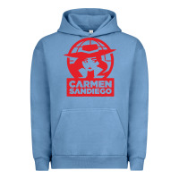 Pigment Pebble Blue carmen sandiego Urban Hoodie - artisFamous