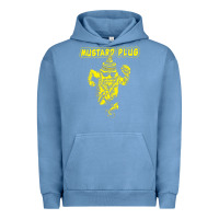 Pigment Pebble Blue mustard plug Urban Hoodie - artisFamous