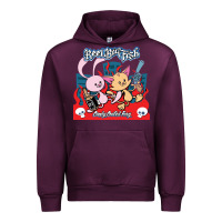 Mauve Wine reel big fish candy coated fury Urban Hoodie - artisFamous