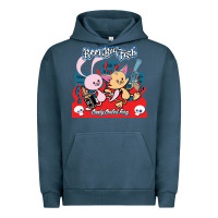 Pigment Midnight Navy reel big fish candy coated fury Urban Hoodie - artisFamous
