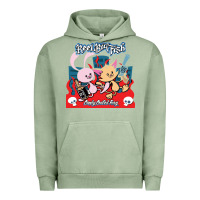 Pigment Oil Green reel big fish candy coated fury Urban Hoodie - artisFamous