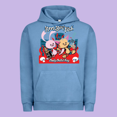 Reel Big Fish Candy Coated Fury Urban Hoodie Designed By Artisfamous