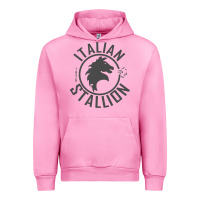 Fuchsia Pink Italian Stallion Urban Hoodie - artisFamous