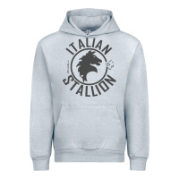 Heather Grey Italian Stallion Urban Hoodie - artisFamous