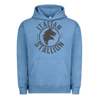 Pigment Pebble Blue Italian Stallion Urban Hoodie - artisFamous