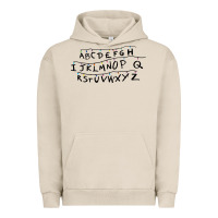 Pigment French Oak stranger alphabets funny Urban Hoodie - artisFamous