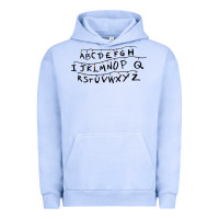 Pigment Grape Ice stranger alphabets funny Urban Hoodie - artisFamous
