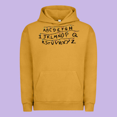 Stranger Alphabets Funny Urban Hoodie Designed By Artisfamous