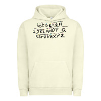 Pigment Pistachio stranger alphabets funny Urban Hoodie - artisFamous