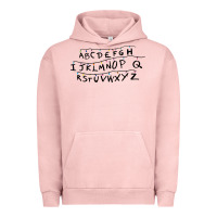 Pigment Salmon stranger alphabets funny Urban Hoodie - artisFamous