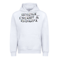 White stranger alphabets funny Urban Hoodie - artisFamous