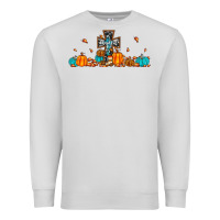 Dove Grey thankful cross pumpkin Premium Sweatshirt - JahusDesignShop