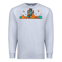 Heather Grey thankful cross pumpkin Premium Sweatshirt - JahusDesignShop