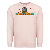 Pale Pink thankful cross pumpkin Premium Sweatshirt - JahusDesignShop