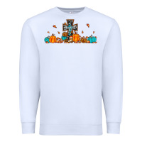 White thankful cross pumpkin Premium Sweatshirt - JahusDesignShop
