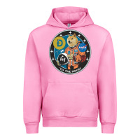 Fuchsia Pink doge Urban Hoodie - artisFamous