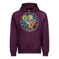 Mauve Wine doge Urban Hoodie - artisFamous
