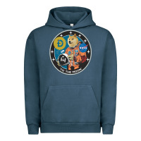 Pigment Midnight Navy doge Urban Hoodie - artisFamous
