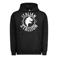 Pigment Black Italian Stallion Urban Hoodie - artisFamous