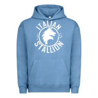Pigment Pebble Blue Italian Stallion Urban Hoodie - artisFamous