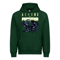 Forest Green Predator Alien Urban Hoodie - artisFamous