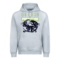 Heather Grey Predator Alien Urban Hoodie - artisFamous