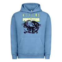 Pigment Pebble Blue Predator Alien Urban Hoodie - artisFamous
