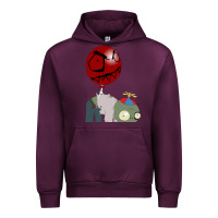 Mauve Wine Plants vs. Zombies Urban Hoodie - artisFamous