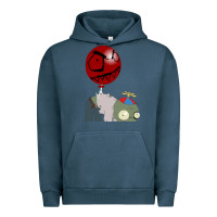 Pigment Midnight Navy Plants vs. Zombies Urban Hoodie - artisFamous