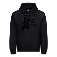 Black bear arms 2nd amendment funny hunting Urban Hoodie - artisFamous