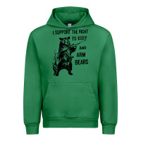 Emerald bear arms 2nd amendment funny hunting Urban Hoodie - artisFamous
