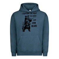 Pigment Midnight Navy bear arms 2nd amendment funny hunting Urban Hoodie - artisFamous