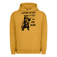 Pigment Peanut Butter bear arms 2nd amendment funny hunting Urban Hoodie - artisFamous